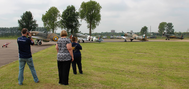 Exclusive access to the BBMF aircraft flying operations.