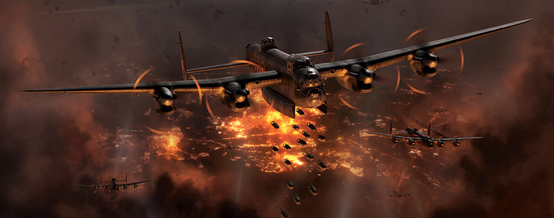 Lancasters bombing Berlin