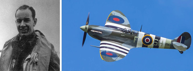 ‘Dixie’ Alexander and Spitfire Mk Vb AB910