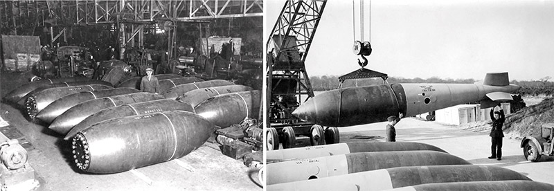 ‘Grand Slam’ bomb casings at Vickers & Co, Sheffield