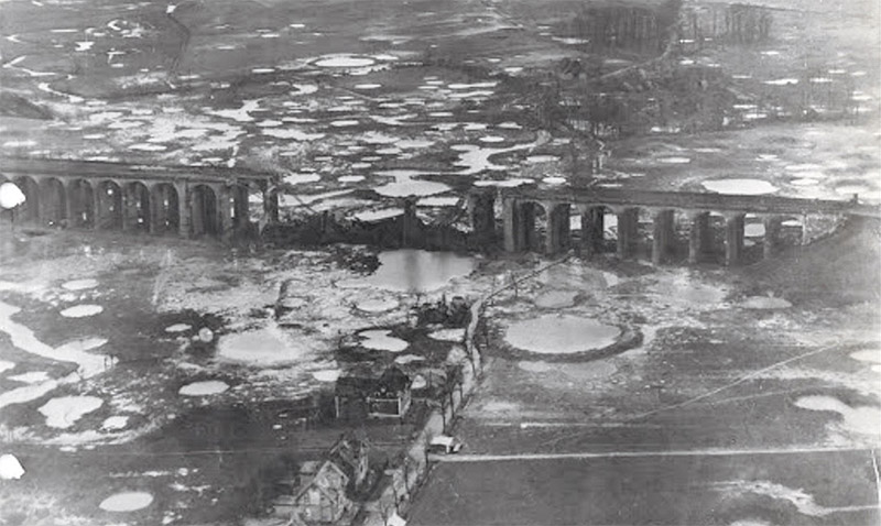 Destroyed Bielefeld viadusct after the raid on 14th March 1945