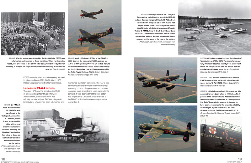 Haynes Battle of Britain Memorial Flight Manual sample spread
