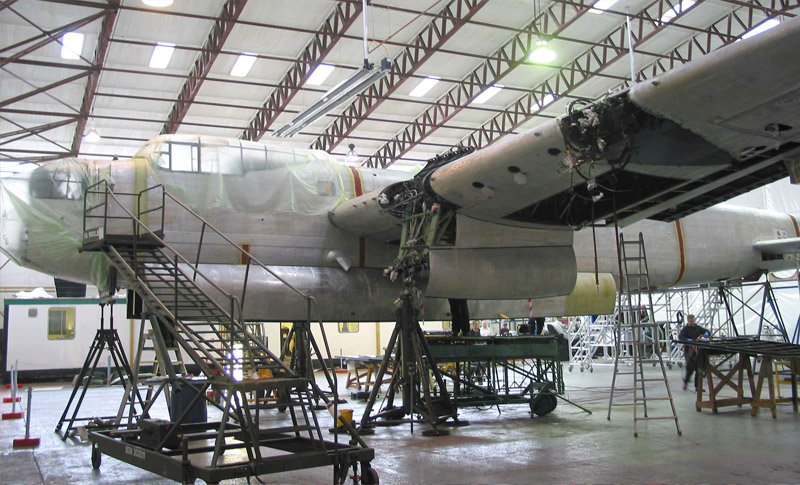 but BBMF Lancaster PA474, stripped to bare metal during its previous ‘major’ maintenance programme at Coventry in 2006-7