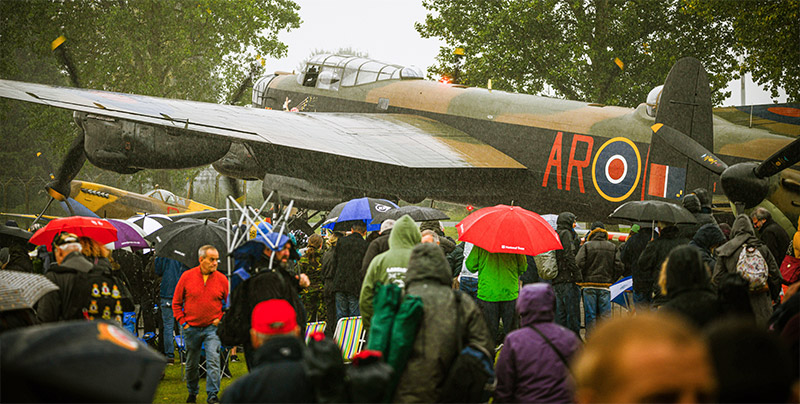 Some of the members who braved the weather to attend Members' Day.