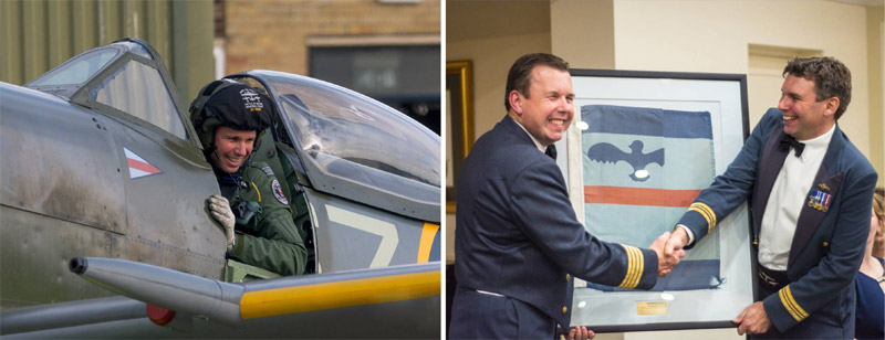 Milli’s final flight in a BBMF Spitfire (MK XVI TE311) before being ‘dined out’ at the BBMF End-of-Season Guest Night