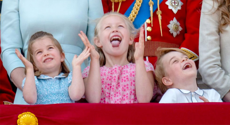 Princess Charlotte, Savannah Phillips and Prince George