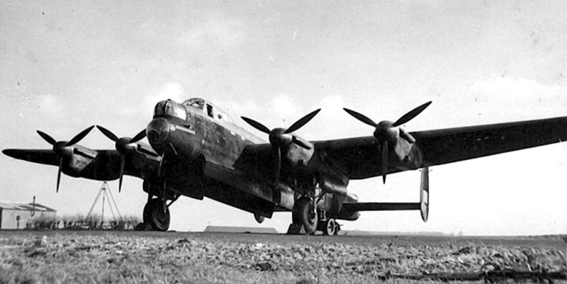 A 103 Sqn Lancaster at Elsham Wolds