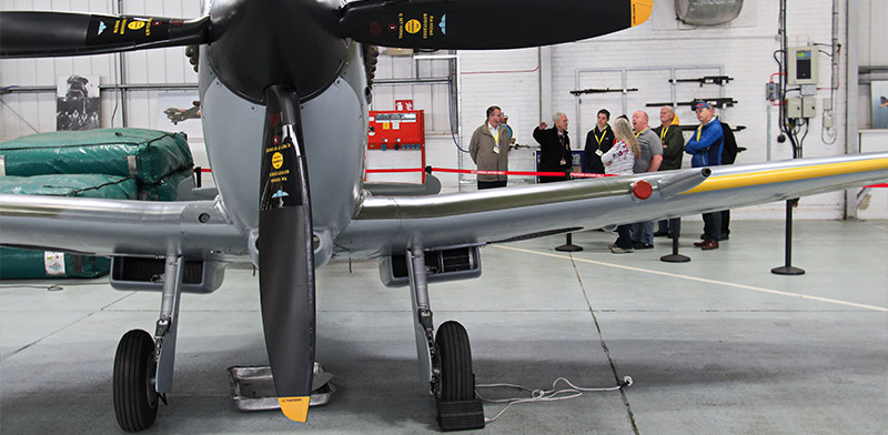 BBMF aircraft hangar tour