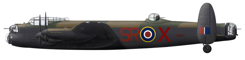 101 Sqn Lancaster ED377 ‘SR-X’
