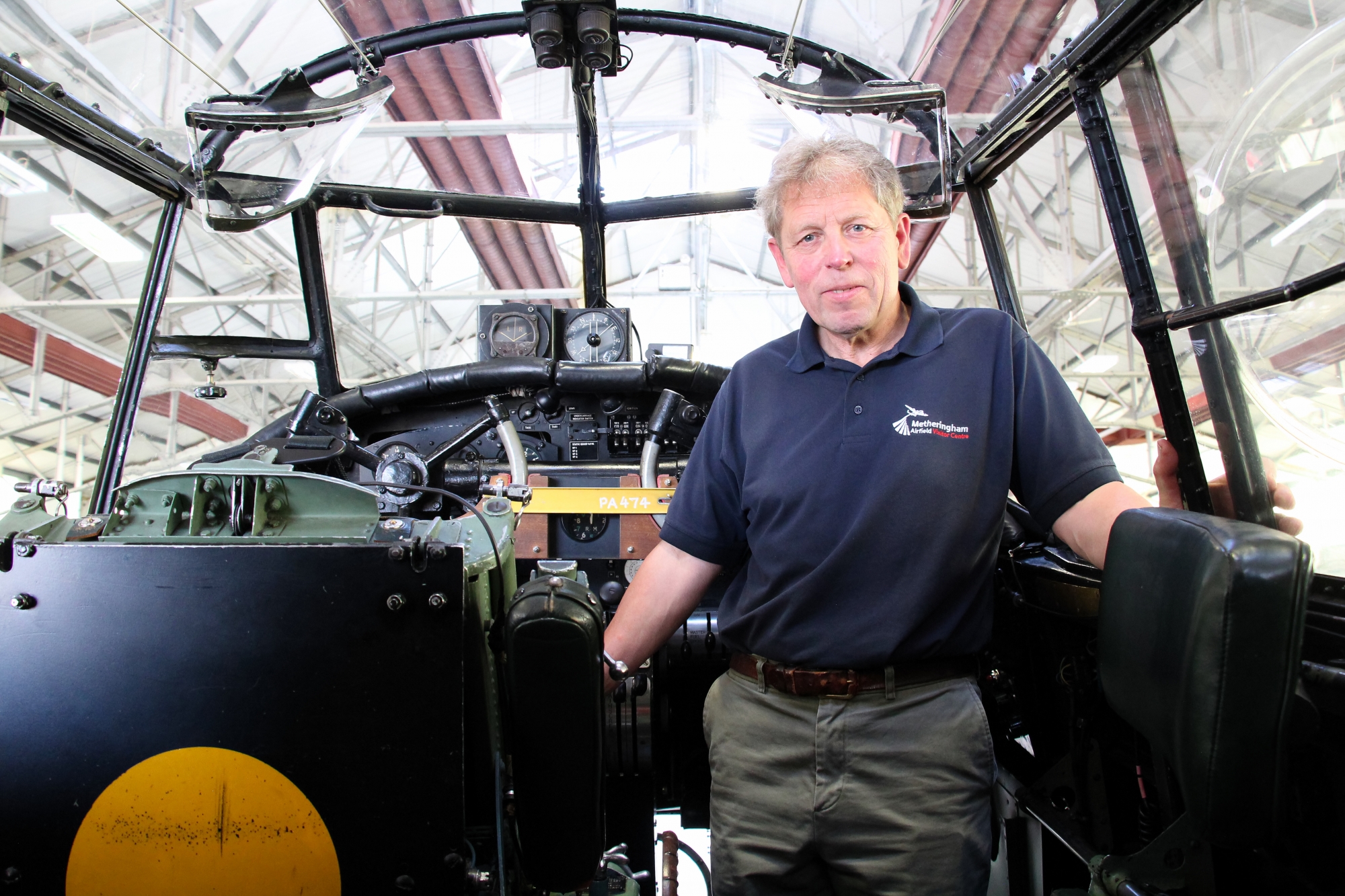 Andrew Scoley in the Lancaster