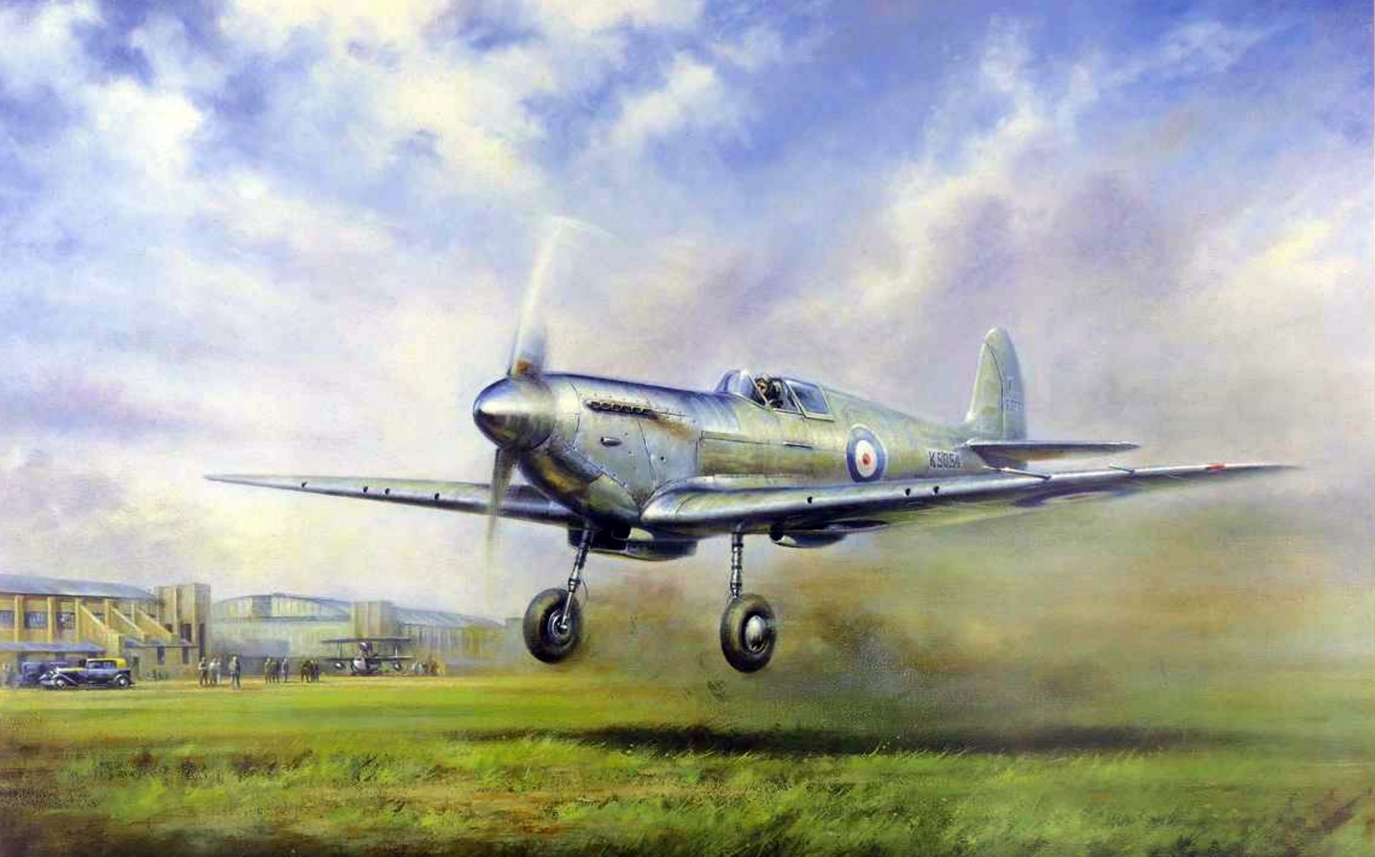 First Spitfire flight