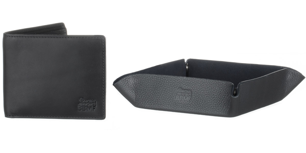 BBMF leather wallet and accessory tray
