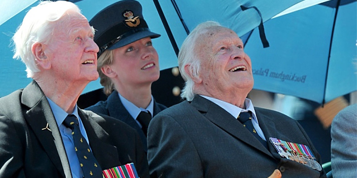 Geoffrey Wellum with Tom Neil in 2005 