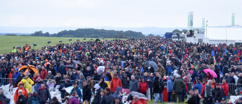The crowd at the Scampton Air Show