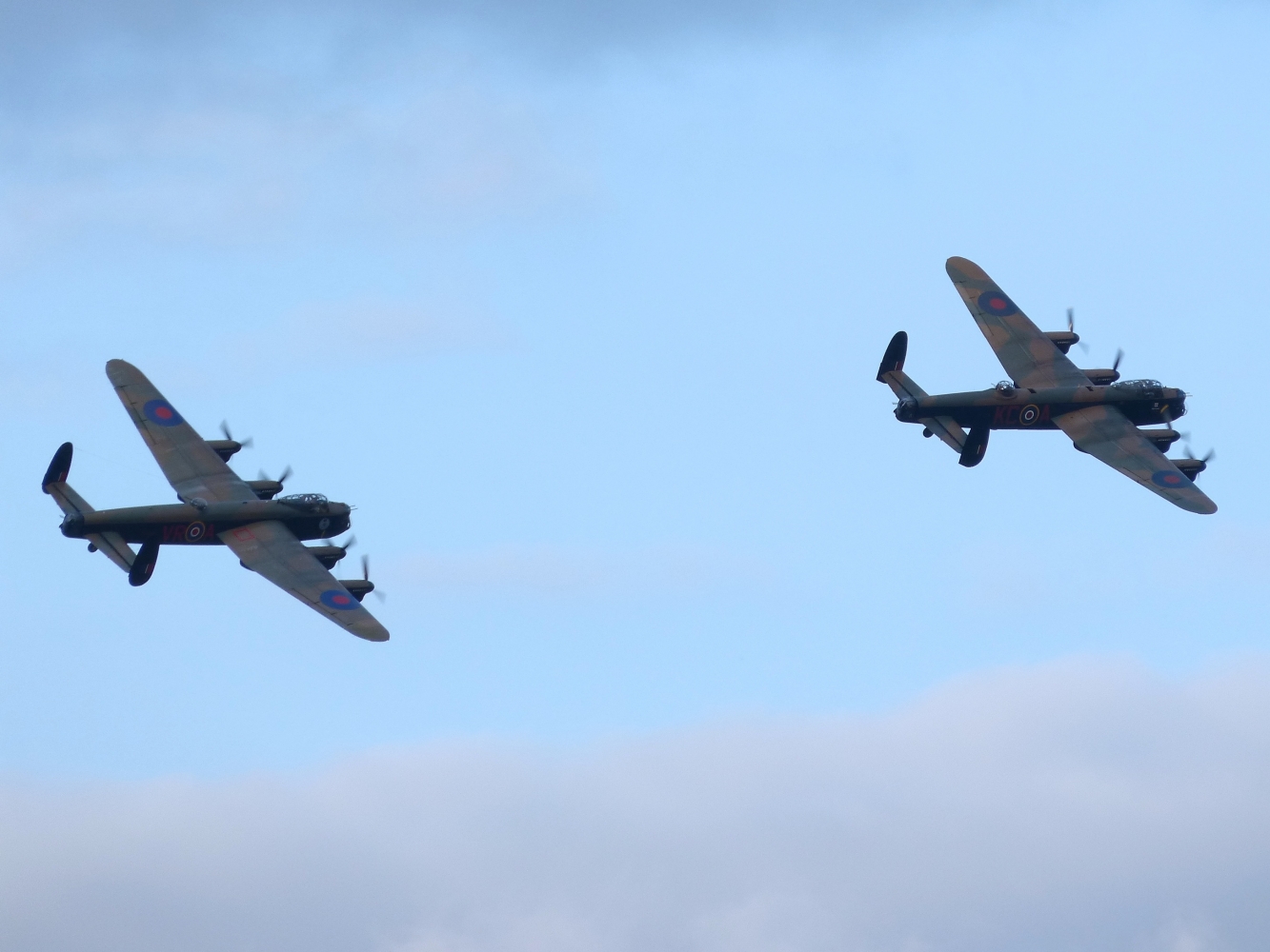 BBMF and CWHM Lancasters August 2014